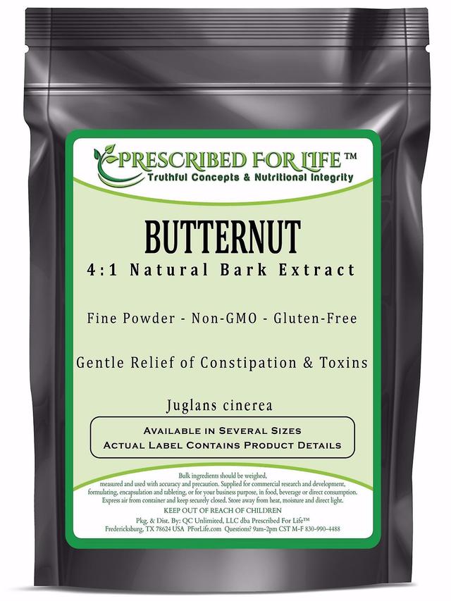 Prescribed For Life Butternut-4:1 natuurlijke schors extract poeder (Juglans cinerea) 4 oz (113 g) on Productcaster.