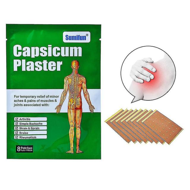 8pcs/bag Capsicumplaster Muscle Strain Amp; Sprain And Back Pain Joint Pacth Bo on Productcaster.