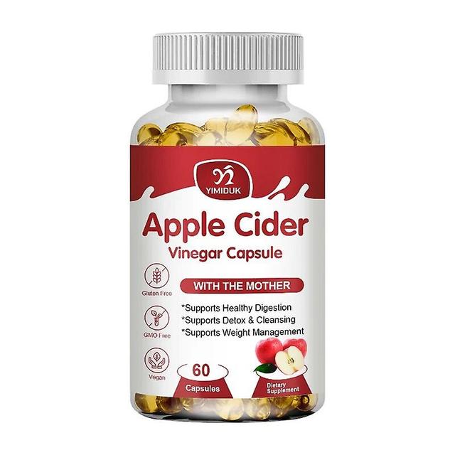 Eccpp Apple Cider Vinegar Capsules Extra Strength Quick Release Detox Slim Slimming Capsule Keto Bhb For Women & Men - Energy & Focus 1 Bottles 60 pcs on Productcaster.