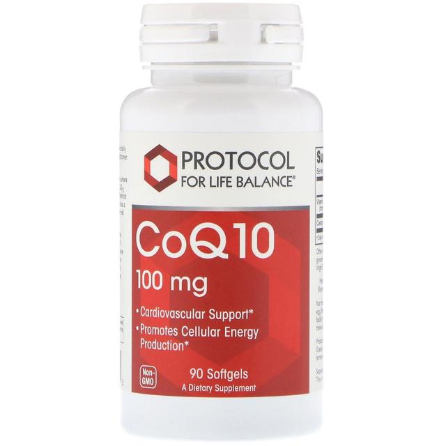 Protocol for Life Balance, CoQ10, 100 mg, 90 Softgels on Productcaster.