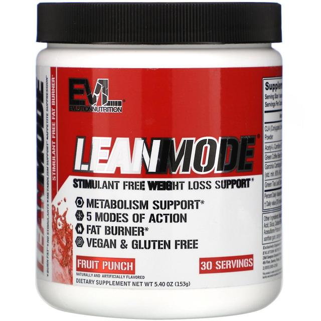 EVLution Nutrition, LeanMode, Fruit Punch, 5.40 oz (153 g) on Productcaster.