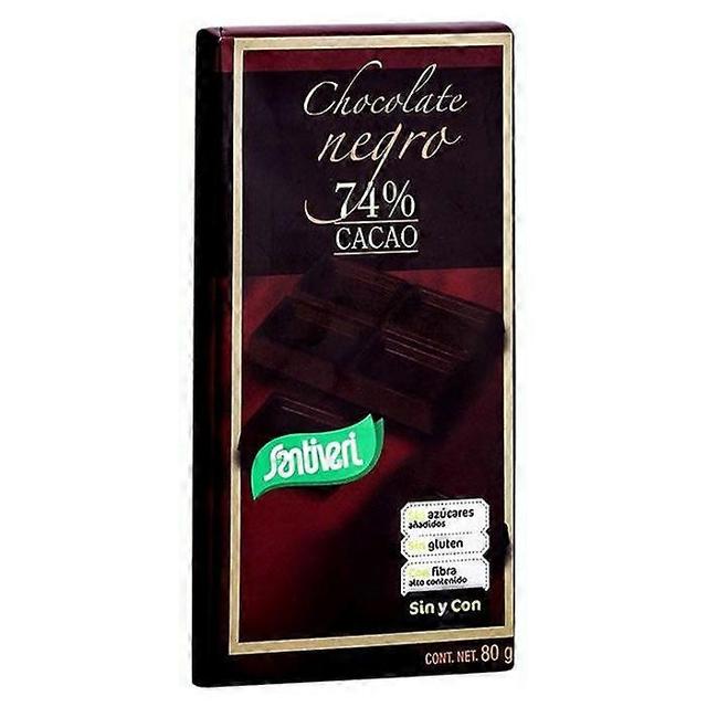 Santiveri dark chocolate 74% cocoa 80g on Productcaster.