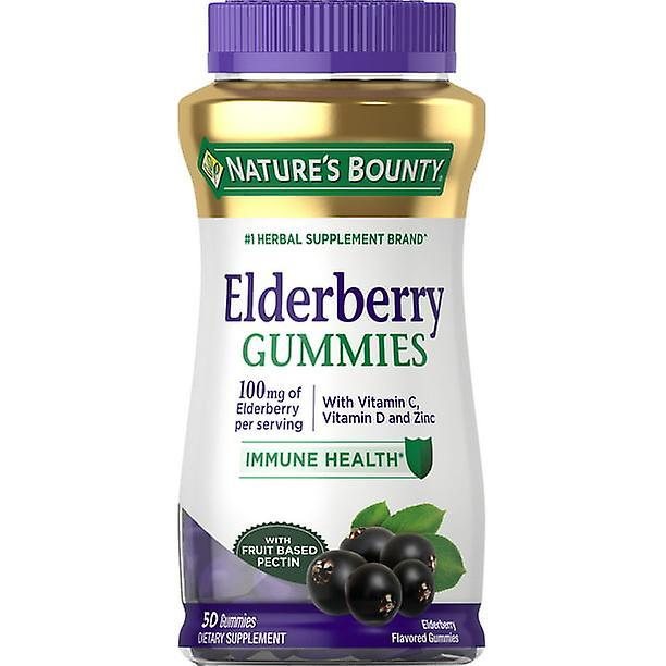 Natures Bounty Nature's bounty elderberry with vitamin a, c, d, e and zinc, immune support gummies, 50 count on Productcaster.