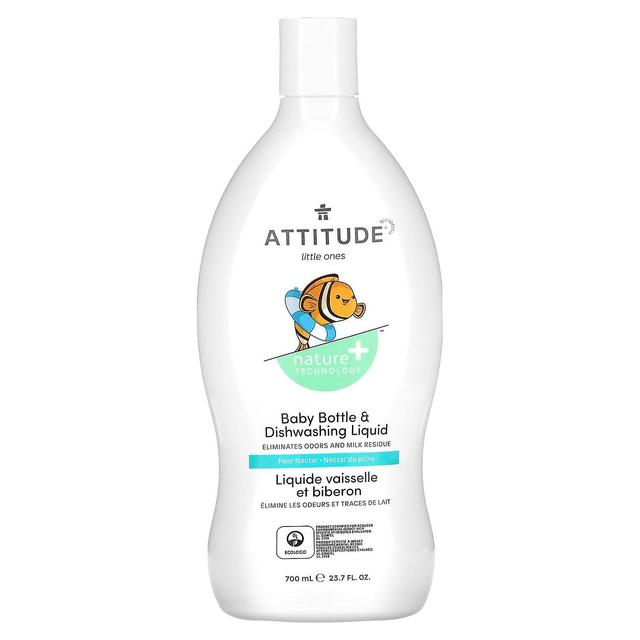 ATTITUDE, Lille, sutteflaske & opvaskemiddel, pærenektar, 23,7 fl oz (700 ml) on Productcaster.