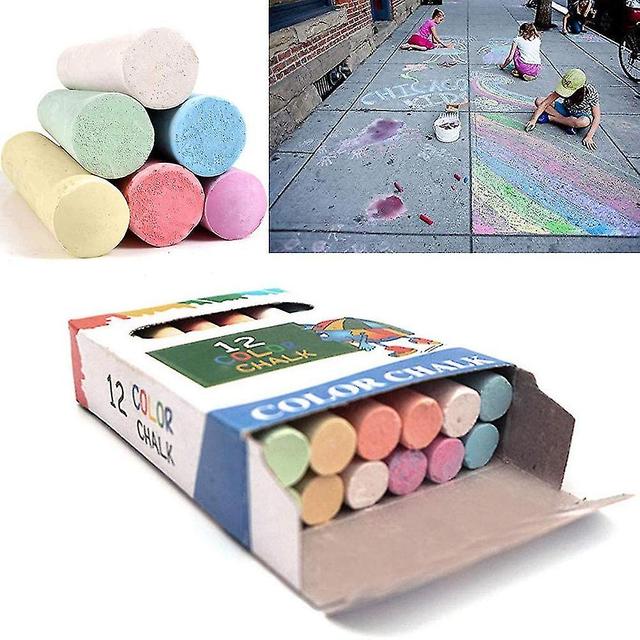 Dust Free Chalk Colorful Drawing Chalk for Blackboard Office School Stationary on Productcaster.