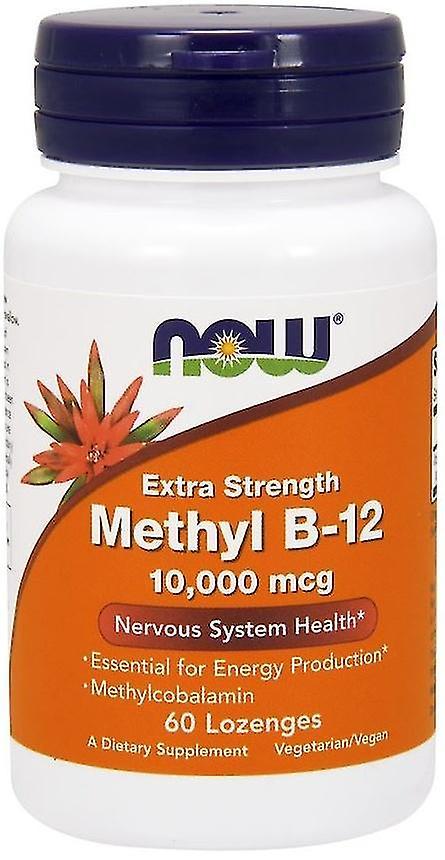 Teraz potraviny Metyl B-12 10,000Mcg extra sila 60 pastiliek 733739005014 Now Foods on Productcaster.