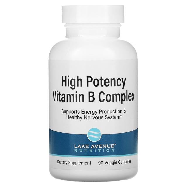 Lake Avenue Nutrition Lake Avenue Voeding, Vitamine B-complex met hoge potentie, 90 vegetarische capsules on Productcaster.