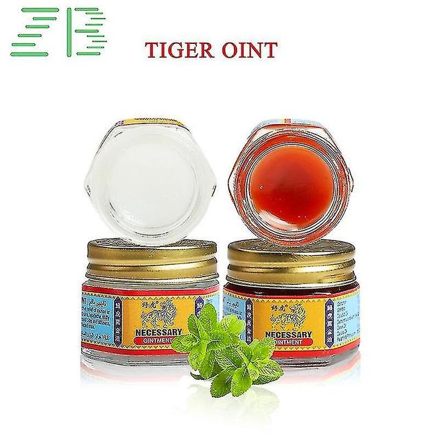 Youlaicai 4pcs 19.4g Herbal Refreshing Oil Headache Prevent Mosquito Bites Dressing Peppermint Cream Body Antipruritic Care Ointment 2Red 2White on Productcaster.