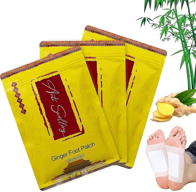 30pcs Detox Foot Pads To Remove Toxins, Ginger Detox Foot Pads - Anti Swelling Ginger Detoxing Patch, Detox Foot Patches (xq) on Productcaster.