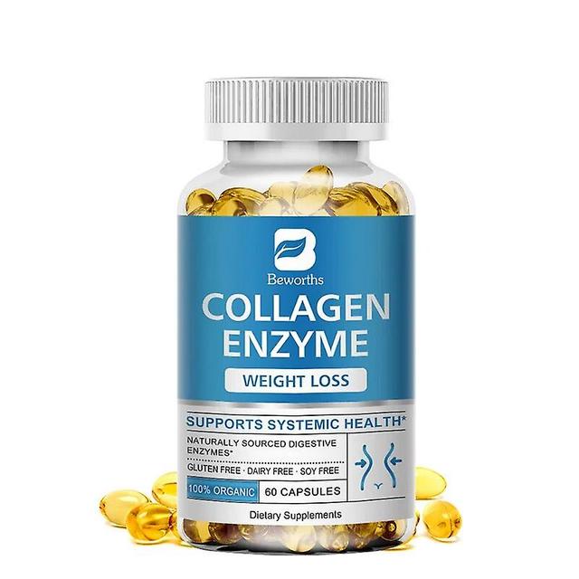 Eccpp Free Shipping Enzyme Collagen Capsule Slimming Lose Weight Fast Support Digestion Anti-aging For Women & Men Health Care Diet 60 Capsules on Productcaster.