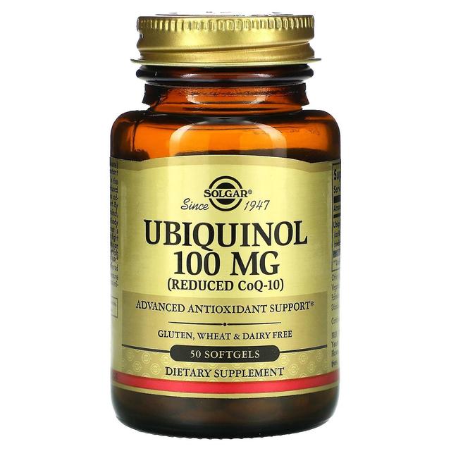 Solgar, Ubiquinol (Reduced CoQ10), 100 mg, 50 Softgels on Productcaster.