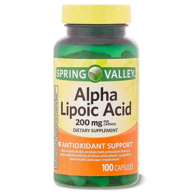 Spring valley alpha lipoic acid dietary supplement, 200 mg, capsules, 100 ea on Productcaster.