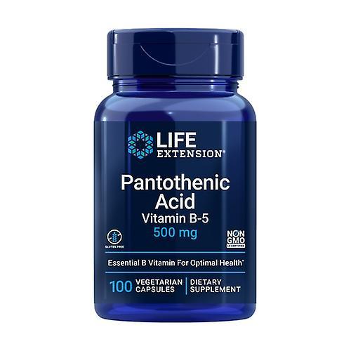 Life Extension Pantothenic acid Vitamin B5 100 vegetable capsules on Productcaster.