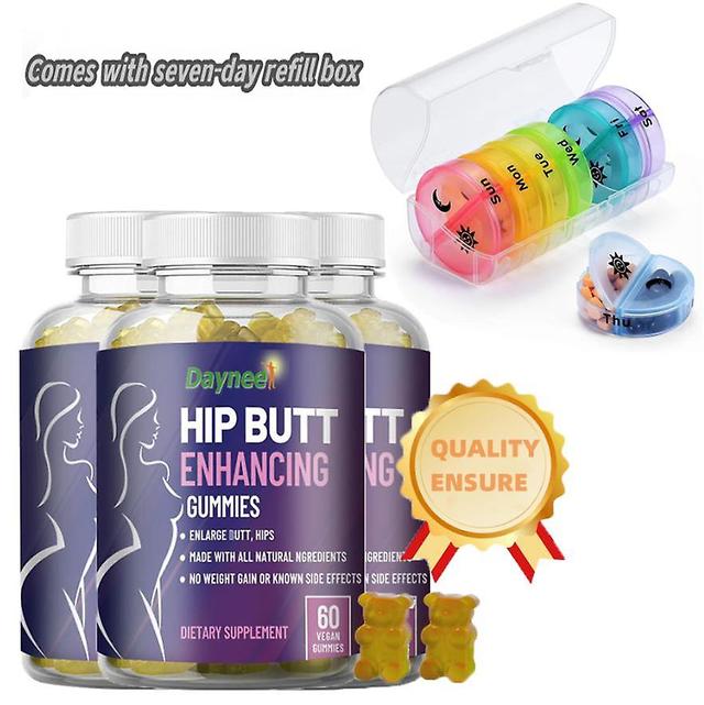 Butt And Butt Enhancement Gummies Glute And Butt Enhancement Capsules Comes With 7-day Supplement Box 3PCS on Productcaster.