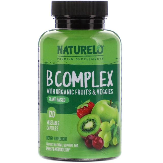 NATURELO, B Complex with Organic Fruits & Veggies, 120 Vegetable Capsules on Productcaster.