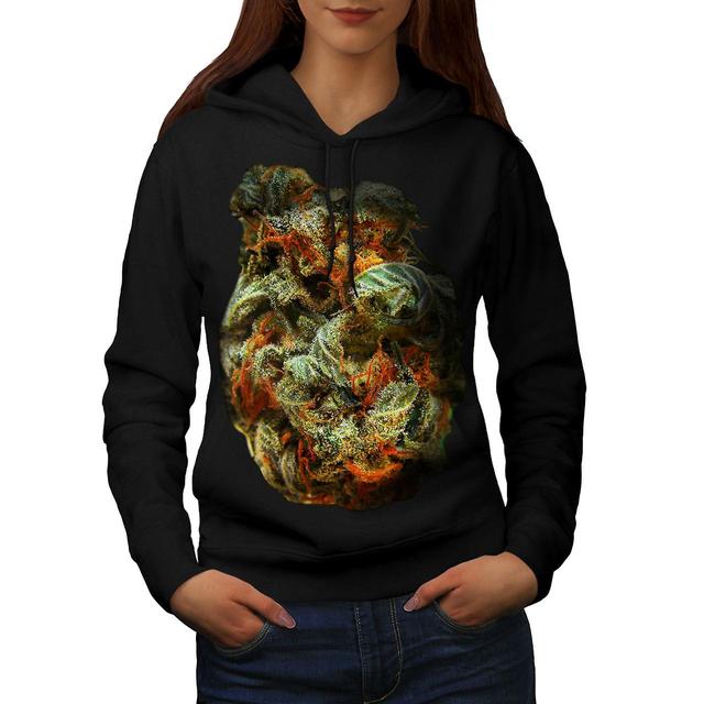 Stinkende Unkraut Bud Rasta Frauen BlackHoodie | Wellcoda Schwarz 2X-Large on Productcaster.