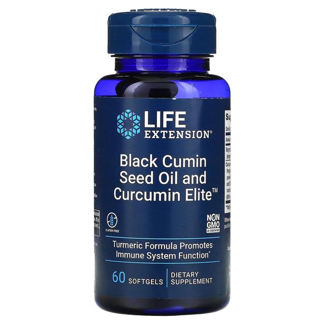 Life Extension, Schwarzkümmelöl und Curcumin Elite, 60 Kapseln on Productcaster.