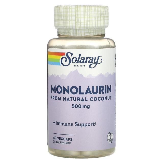 Solaray, Monolaurin, 500 mg, 60 VegCaps on Productcaster.