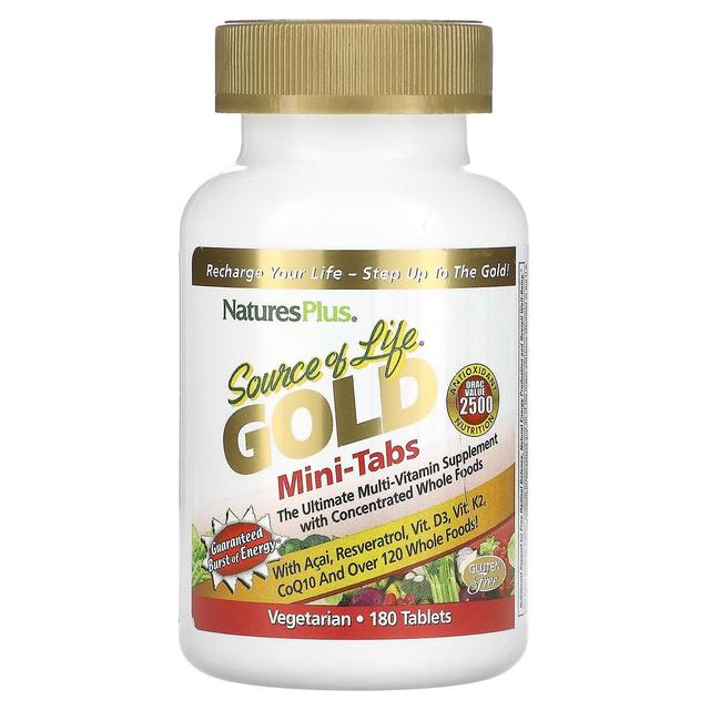 Nature's Plus NaturesPlus, livets källa, guld, miniflikar, det ultimata multivitamintillskottet med koncentrat on Productcaster.