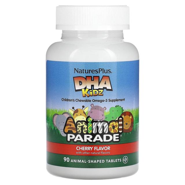 Nature's Plus NaturesPlus, Parata di animali, DHA Kids, Integratore Omega-3 masticabile per bambini, Ciliegia, 90 Animal-Shap on Productcaster.