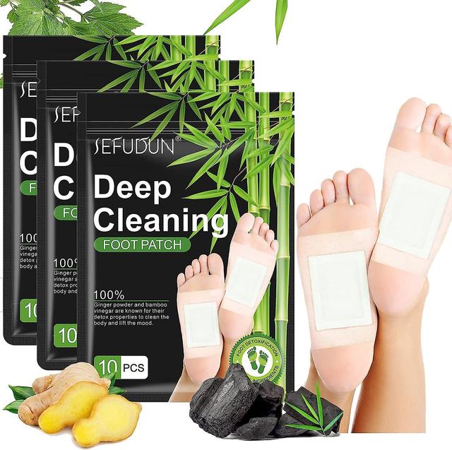 Detox Foot Patches 20pcs Deep Cleansing Foot Detox Pads Natural Bamboo Vinegar Ginger Detoxing Foot Patches For Remove Toxins And Impurities Cle... on Productcaster.