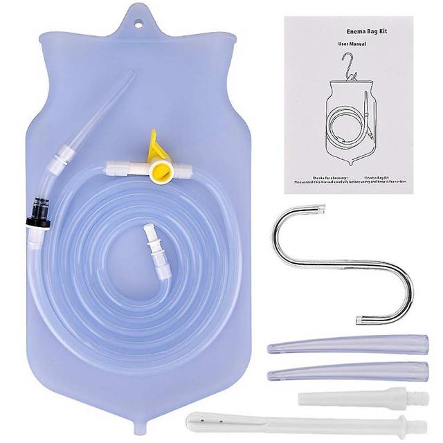 Koolmei 2l Bolsa de Enema de Café Kit de Bidé Agua de silicona reutilizable Limpieza de colon Enteroclismo Bolsas intestinales desintoxicadas Lavad... on Productcaster.