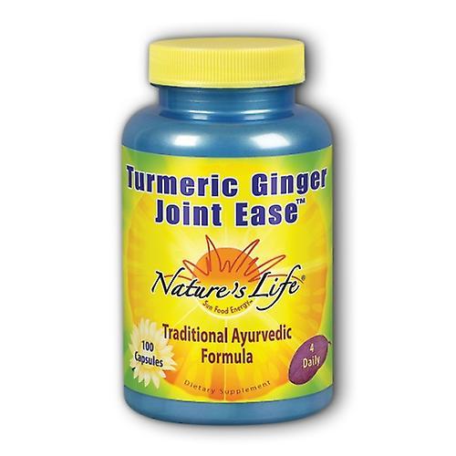 Nature's Life Turmeric & Ginger Joint Ease, 1.3/1.3 g, 100 caps (Pack of 1) on Productcaster.