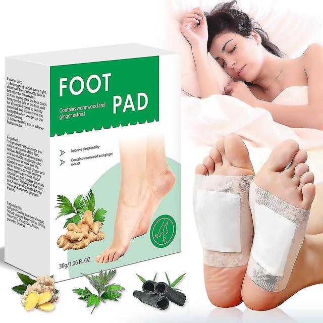 Głęboko oczyszczające podkładki do stóp, plastry do detoksykacji stóp, naturalne piołun Detox Foot Patches dla poprawy snu, łagodzi zmęczenie 2Box ... on Productcaster.