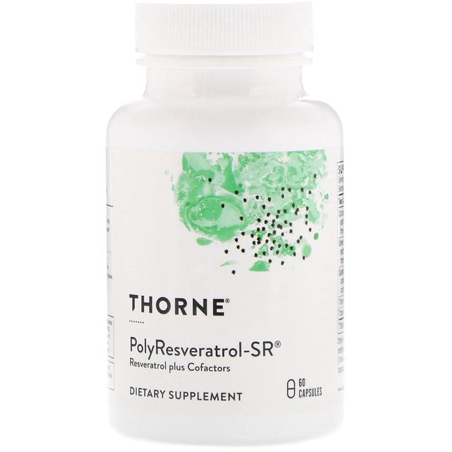 Thorne Research Thorne-tutkimus, PolyResveratrol-SR, 60 kapselia on Productcaster.