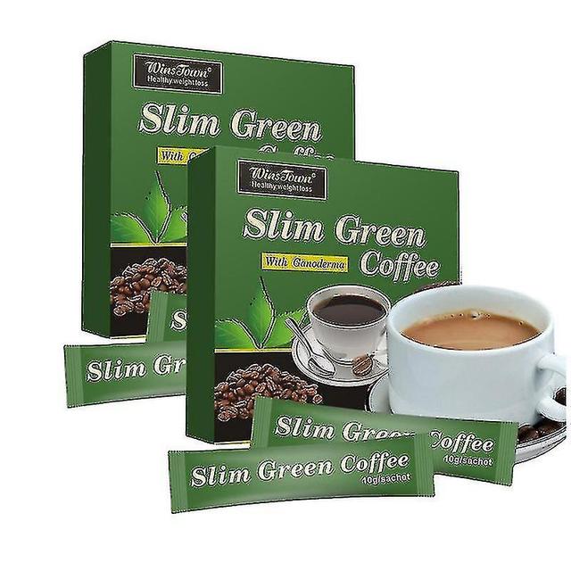 2x Slim Green Coffee With Ganoderma Control Weight Detox Tea Green Coffee 18pcsaa hg.8 on Productcaster.