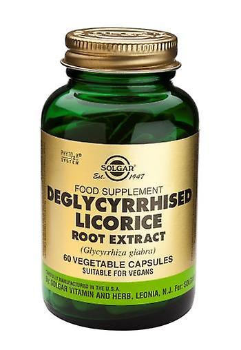 Solgar Standardised Full Potency Deglycyrrhised Licorice Root Extract, 60 V Caps on Productcaster.