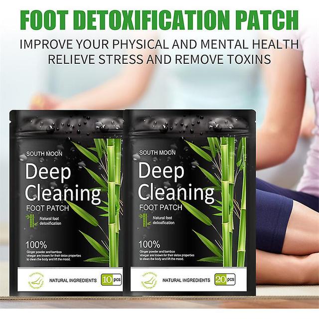 Natürliche Kräuter Detox Fußpflaster Pads Körper Füße Toxine Reinigung Fußpflaster helfen Schlaf 10/20pcs#xzydz001 10PCS on Productcaster.