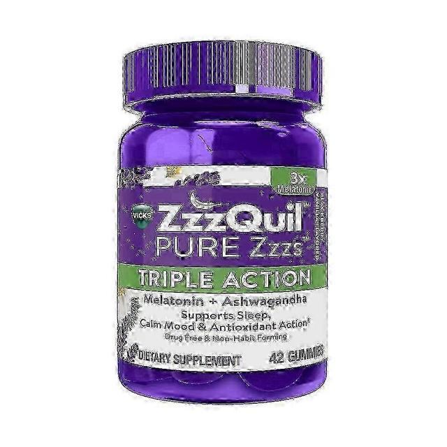 Vicks Zzzquil Pure Zzzs Triple Action Gummy Melatonine Slaapmiddel, 6 mg, 42 ea on Productcaster.