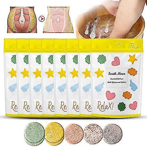 Guoguo 2/8 Pack Natureshape Olejek eteryczny Do kąpieli stóp Tabletki musujące, naturalne moczenie ziół bylicy, zmiękcza modzele Make 2pack on Productcaster.