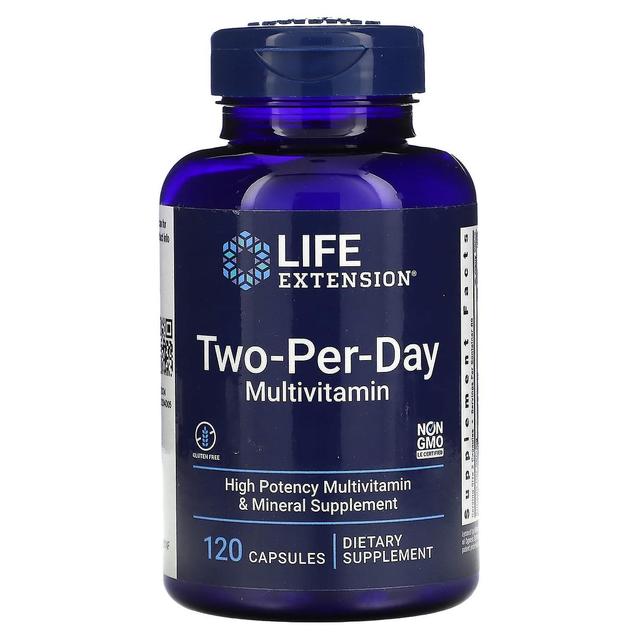 Life Extension Livsförlängning, två per dag multivitamin, 120 kapslar on Productcaster.