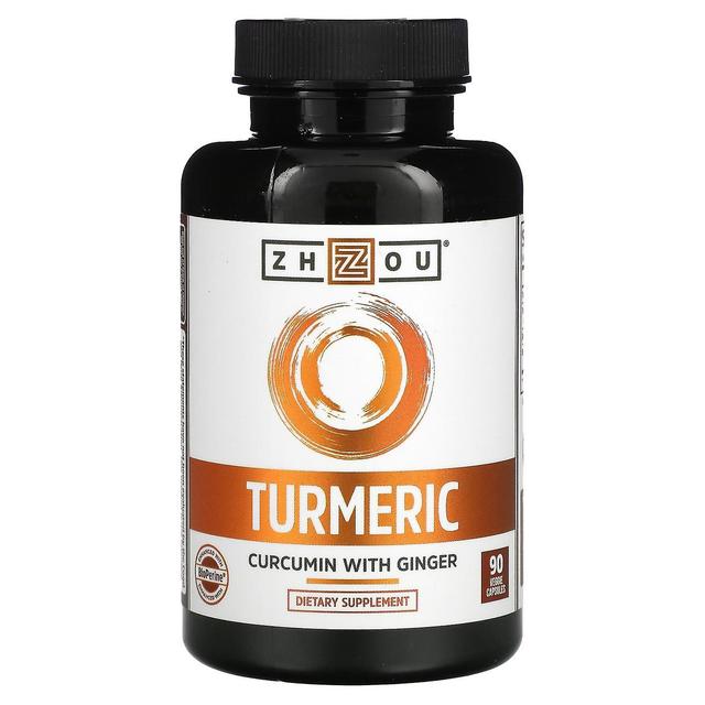 Zhou Nutrition, Turmeric, Curcumin with Ginger, 90 Veggie Capsules on Productcaster.