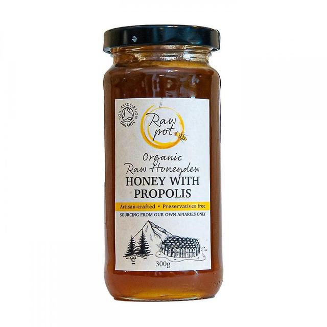 Raw pot organic raw honeydew honey with propolis 300g on Productcaster.