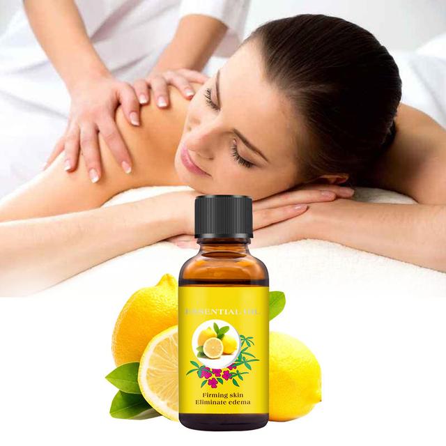 Realove 30ml Massage Oil Non-irritating Easy-cleaning Fragrant Lemon Massage Essence for Girl on Productcaster.