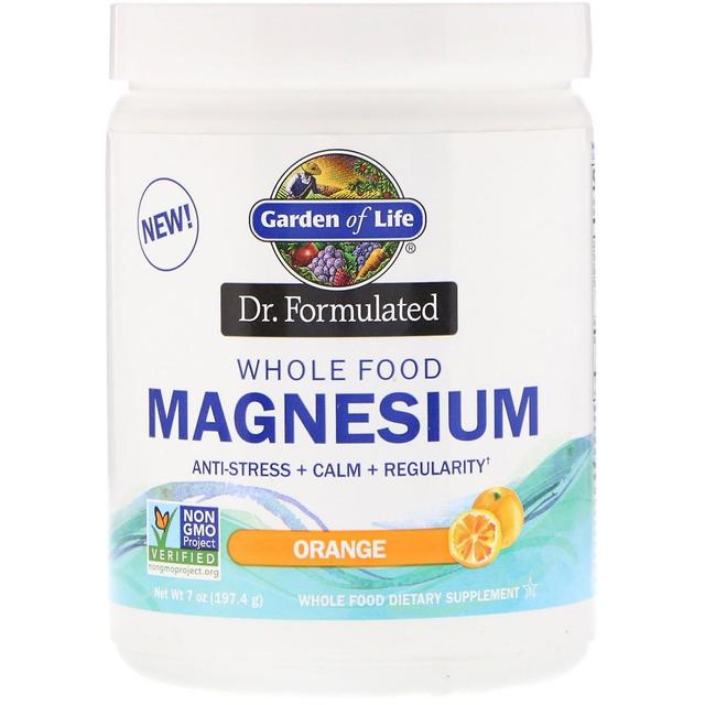 Garden of Life, Dr. Formulated, Whole Food Magnesium Powder, Orange, 7 oz (197.4 on Productcaster.