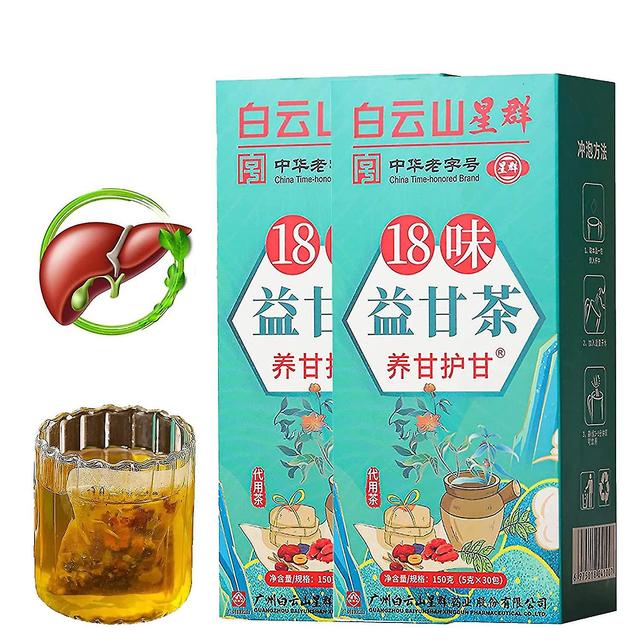 Nourishing Liver Tea, Daily Liver Nourishing Tea With 18 Different Herbs For Healthy Liver, Liver Detox Tea Liver Cleansing Tea 2 boxes on Productcaster.