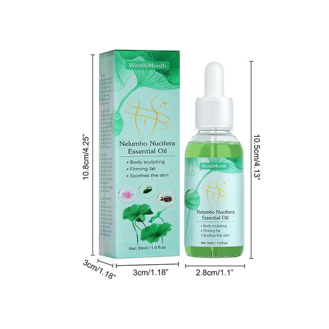 West&Month Slimming Essence Lotus Leaf Slimming Essential Oil, Hautstraffung, Abnehmen und Körperpflege, einfach in der Anwendung, 30ml 2PC on Productcaster.