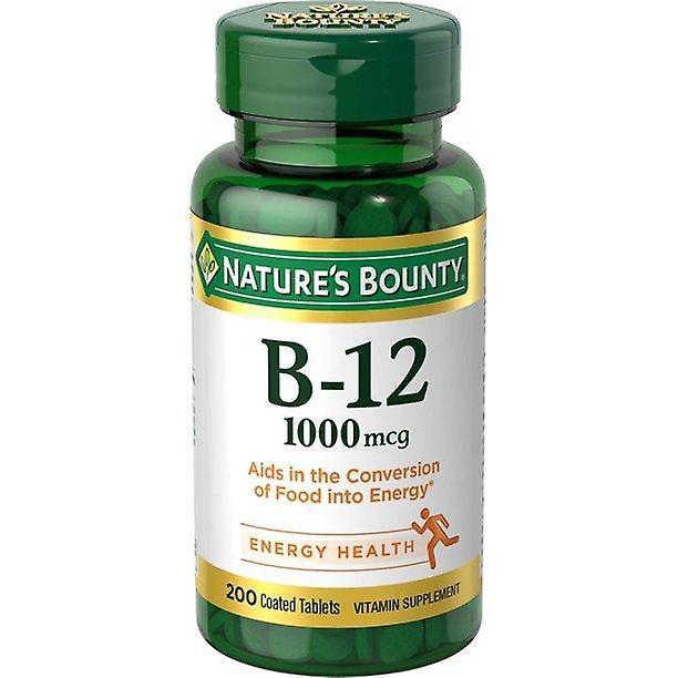 Natures Bounty Comprimidos revestidos de vitamina B-12 da natureza, 1000 mcg, 200 ct on Productcaster.