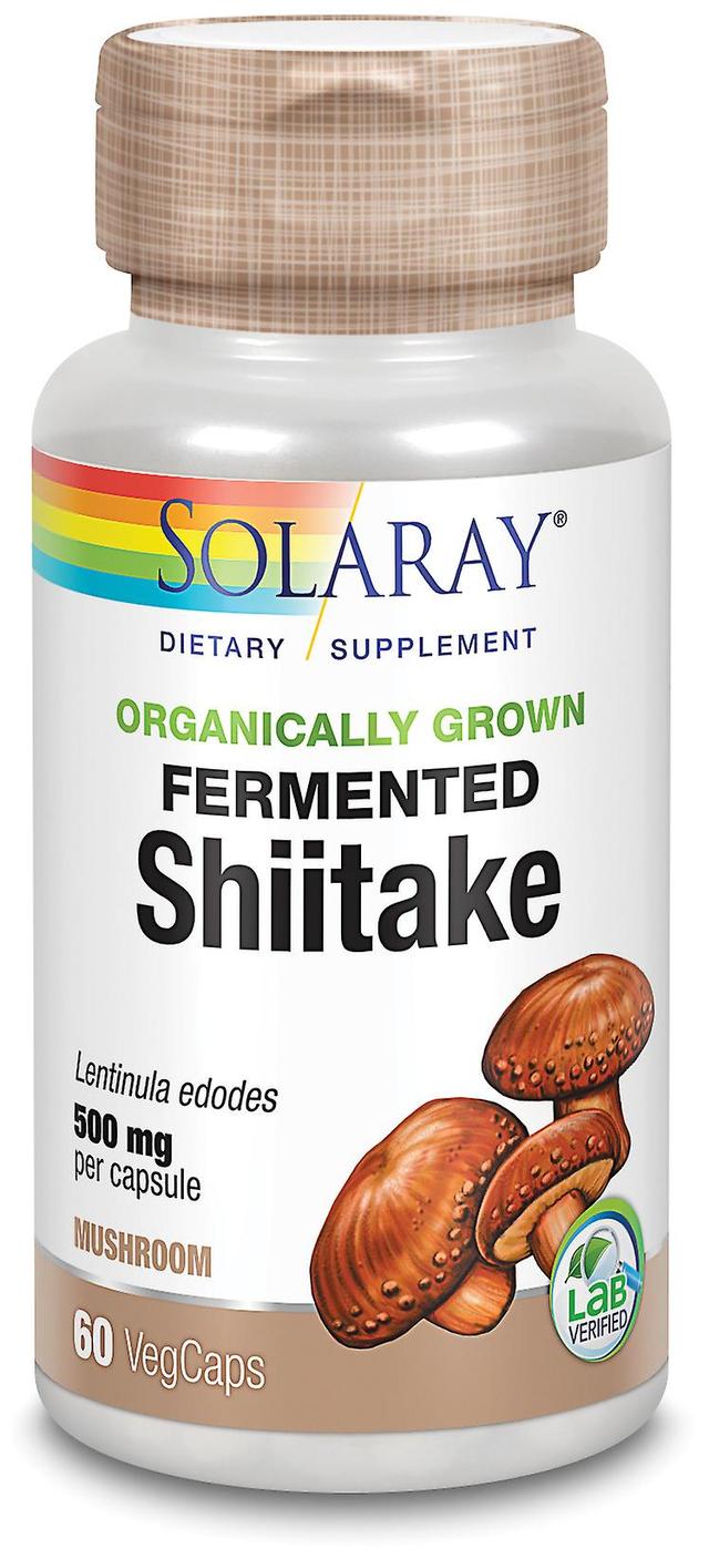 Solaray Shiitake 500 mg 60 Vegetabilske kapsler on Productcaster.