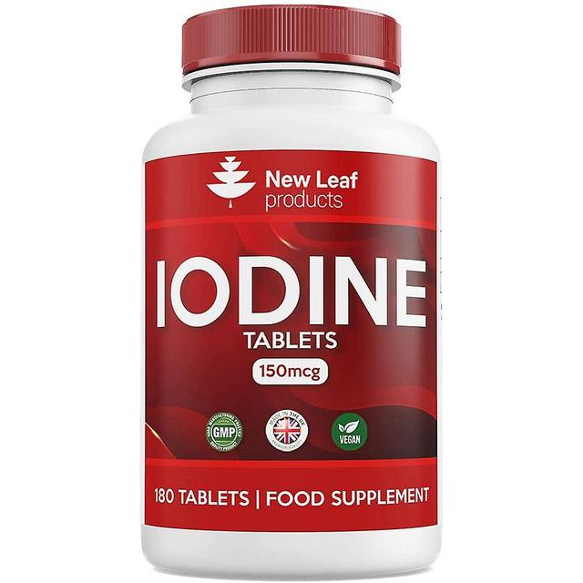 New Leaf Iodine tablets 150mcg supplement (6 months supply) vegan thyroid support & more on Productcaster.