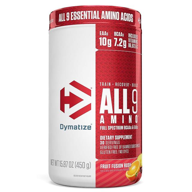 Dymatize Dymatiseren, ALL9AMINO, Fruit Fusion Rush, 15.87 (450 g) on Productcaster.