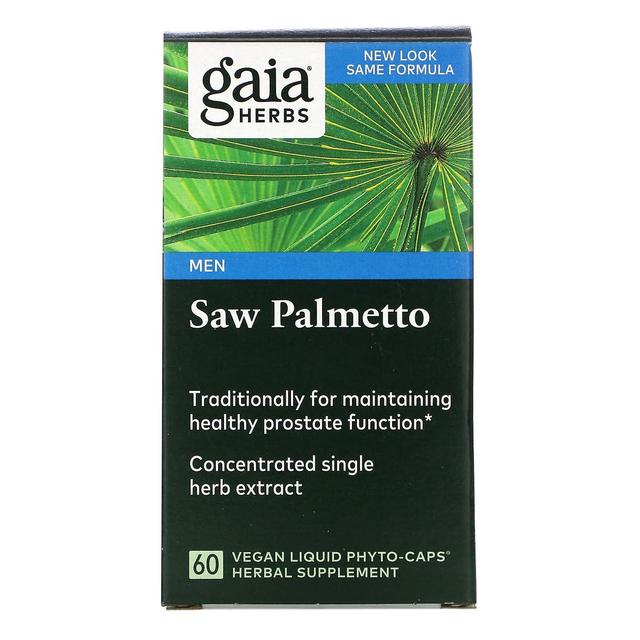 Gaia Herbs, Saw Palmetto for Men, 60 Vegan Liquid Phyto-Caps on Productcaster.