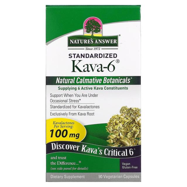 Nature's Answer La risposta della natura, standardizzato Kava-6 , 90 capsule vegetariane on Productcaster.