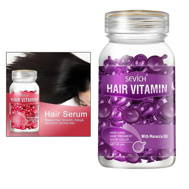 Jiekesen Hair Vitamin Serum Capsule With Vitamins B5 Oil Repair Hair on Productcaster.