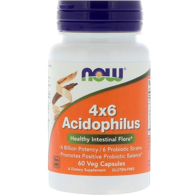 Now Foods, 4x6 Acidophilus, 60 Veg Capsules on Productcaster.