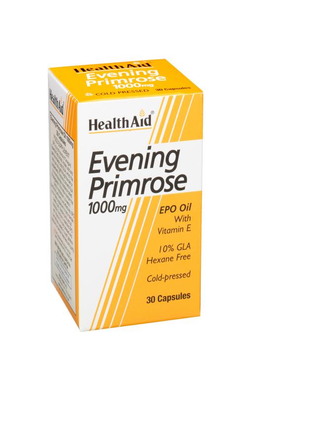 Health Aid Evening Primrose Oil 1000mg + Vitamin E, 30 caps on Productcaster.